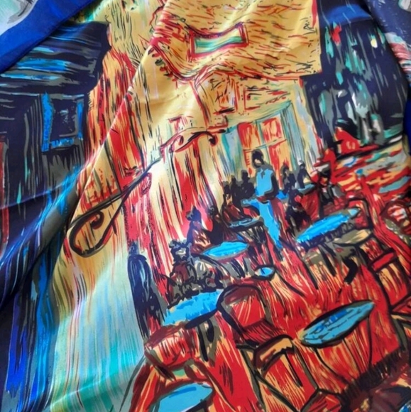 💖 Square Colorful Hair or neck Scarf - Picture 12 of 12